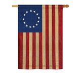 Betsy Ross Vintage - Historic Americana Vertical Impressions Decorative Flags HG108068 Printed In USA