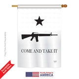 Come and Take It - Historic Americana Vertical Impressions Decorative Flags HG108180 Printed In USA