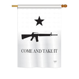Come and Take It - Historic Americana Vertical Impressions Decorative Flags HG108180 Printed In USA