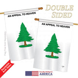 Pine Tree - Historic Americana Vertical Impressions Decorative Flags HG108182 Printed In USA