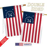 Bennington - Historic Americana Vertical Impressions Decorative Flags HG108233 Printed In USA