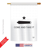 Come and Take It Canon - Historic Americana Vertical Impressions Decorative Flags HG108378 Printed In USA