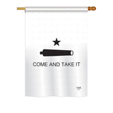 Come and Take It Canon - Historic Americana Vertical Impressions Decorative Flags HG108378 Printed In USA