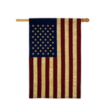 USA Vintage - Historic Americana Vertical Applique Decorative Flags HG108404