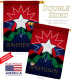 Happy Juneteenth Day - Historic Americana Vertical Impressions Decorative Flags HG108641 Made In USA