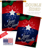 Juneteenth Holiday - Historic Americana Vertical Impressions Decorative Flags HG108643 Made In USA