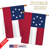 Star & Bars - Historic Americana Vertical Impressions Decorative Flags HG140683 Printed In USA