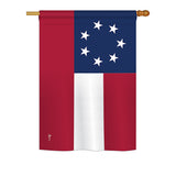 Star & Bars - Historic Americana Vertical Impressions Decorative Flags HG140683 Printed In USA