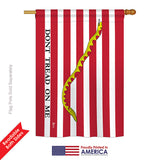 First Navy Jack - Historic Americana Vertical Impressions Decorative Flags HG140701 Printed In USA