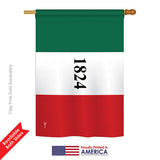 Alamo - Historic Americana Vertical Impressions Decorative Flags HG140702 Printed In USA