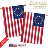 Betsy Ross - Historic Americana Vertical Impressions Decorative Flags HG140704 Printed In USA