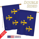 Fleur De Lis - Historic Americana Vertical Impressions Decorative Flags HG140712 Printed In USA