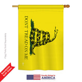 Gadsden - Historic Americana Vertical Impressions Decorative Flags HG140715 Printed In USA