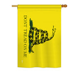 Gadsden - Historic Americana Vertical Impressions Decorative Flags HG140715 Printed In USA