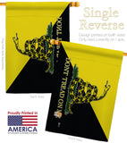 Gadsden Anarcho Capitalist - Historic Americana Vertical Impressions Decorative Flags HG140723 Made In USA