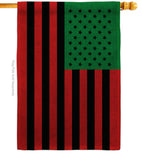 African American - Historic Americana Vertical Impressions Decorative Flags HG140726 Made In USA