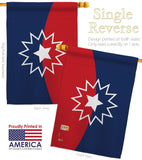 Juneteenth - Historic Americana Vertical Impressions Decorative Flags HG140884 Made In USA