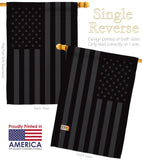 All Black America - Historic Americana Vertical Impressions Decorative Flags HG141188 Made In USA