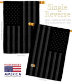 Black America - Historic Americana Vertical Impressions Decorative Flags HG141189 Made In USA