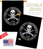 2nd Amendment Liberty - Historic Americana Vertical Impressions Decorative Flags HG170209 Made In USA