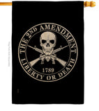 2nd Amendment Liberty - Historic Americana Vertical Impressions Decorative Flags HG170209 Made In USA