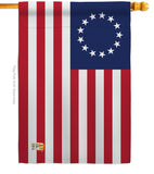 Betsy Ross Americana Historic Impressions Decorative Vertical Flag