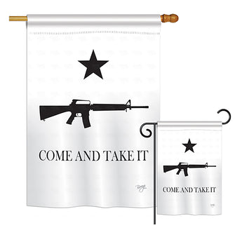 Come and Take It - Historic Americana Vertical Impressions Decorative Flags HG108180 Printed In USA