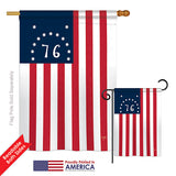 Bennington - Historic Americana Vertical Impressions Decorative Flags HG108233 Printed In USA