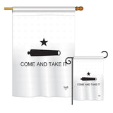 Come and Take It Canon - Historic Americana Vertical Impressions Decorative Flags HG108378 Printed In USA