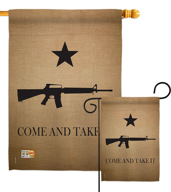 Come And Take It - Historic Americana Vertical Impressions Decorative Flags HG108400 Made In USA