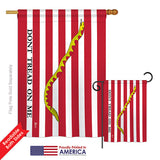 First Navy Jack - Historic Americana Vertical Impressions Decorative Flags HG140701 Printed In USA