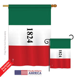 Alamo - Historic Americana Vertical Impressions Decorative Flags HG140702 Printed In USA