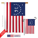 Bennington - Historic Americana Vertical Impressions Decorative Flags HG140703 Printed In USA