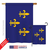 Fleur De Lis - Historic Americana Vertical Impressions Decorative Flags HG140712 Printed In USA