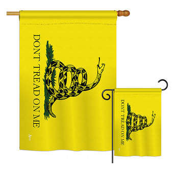 Gadsden - Historic Americana Vertical Impressions Decorative Flags HG140715 Printed In USA