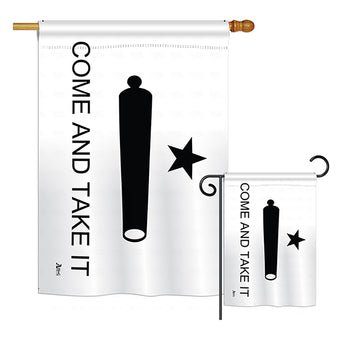 Come And Take It - Historic Americana Vertical Impressions Decorative Flags HG140718 Printed In USA