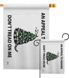 AN Appeal To Heaven Don't Tread On Me - Historic Americana Vertical Impressions Decorative Flags HG140904 Made In USA