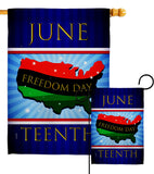 Freedom Day - Historic Americana Vertical Impressions Decorative Flags HG140996 Made In USA