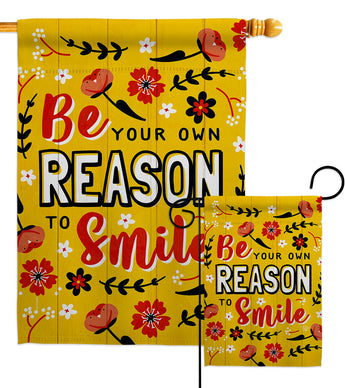 Reason To Smile - Historic Americana Vertical Impressions Decorative Flags HG192696 Made In USA