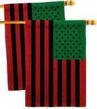 African American - Historic Americana Vertical Impressions Decorative Flags HG140726 Made In USA