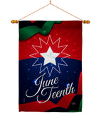 Juneteenth Holiday - Historic Americana Vertical Impressions Decorative Flags HG108643 Made In USA