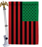 African American - Historic Americana Vertical Impressions Decorative Flags HG140726 Made In USA