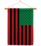 African American - Historic Americana Vertical Impressions Decorative Flags HG140726 Made In USA