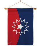 Juneteenth - Historic Americana Vertical Impressions Decorative Flags HG140884 Made In USA