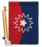 Juneteenth - Historic Americana Vertical Impressions Decorative Flags HG140884 Made In USA