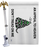 AN Appeal To Heaven Don't Tread On Me - Historic Americana Vertical Impressions Decorative Flags HG140904 Made In USA