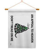 AN Appeal To Heaven Don't Tread On Me - Historic Americana Vertical Impressions Decorative Flags HG140904 Made In USA