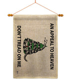 AN Appeal To Heaven Don't Tread On Me - Historic Americana Vertical Impressions Decorative Flags HG140904 Made In USA
