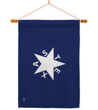 Zavala De Lorenzo Texas - Historic Americana Vertical Impressions Decorative Flags HG140905 Made In USA