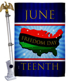 Freedom Day - Historic Americana Vertical Impressions Decorative Flags HG140996 Made In USA